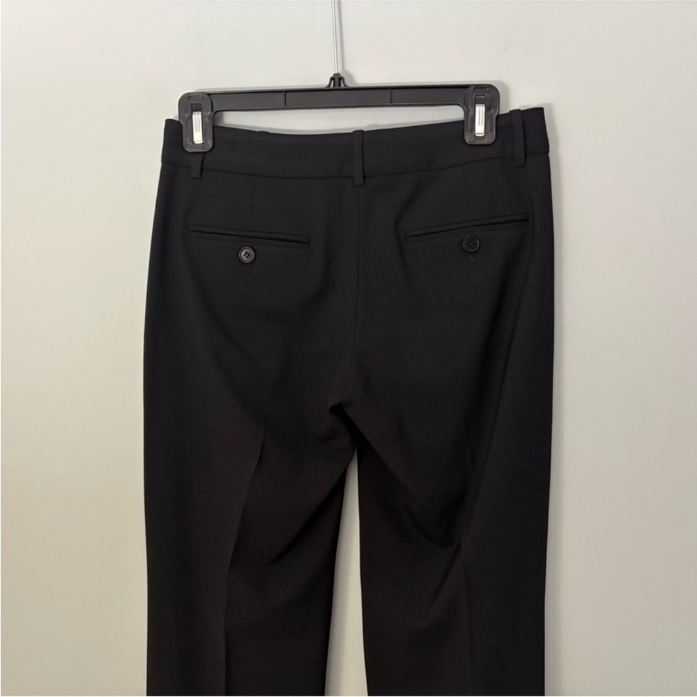 Theory Black Wool Flare Dress Pants Tailored Career Trousers Size 0 Made in USA - Picture 6 of 12